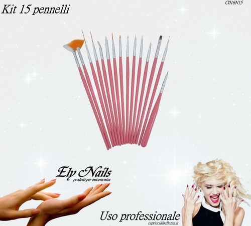 Kit pennelli per nail art - kit,