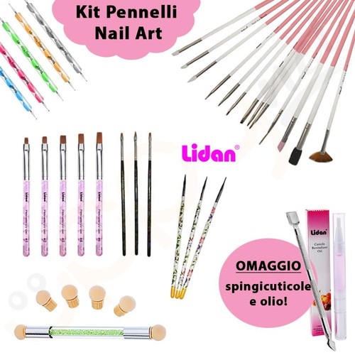 Kit pennelli nail art - kit,