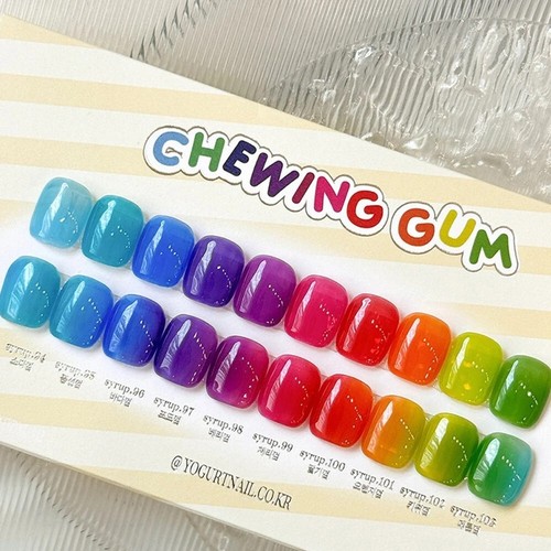 Yogurt nail chewing gum - chewing,